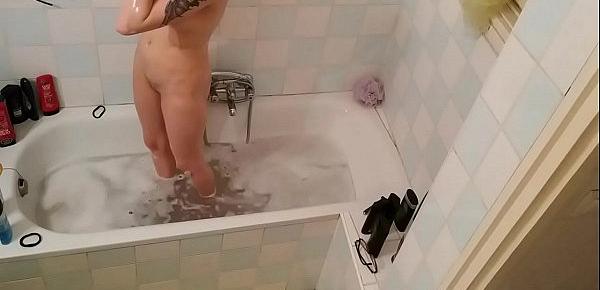  Hidden cam in a slim teen girls bathroom pt1 HD